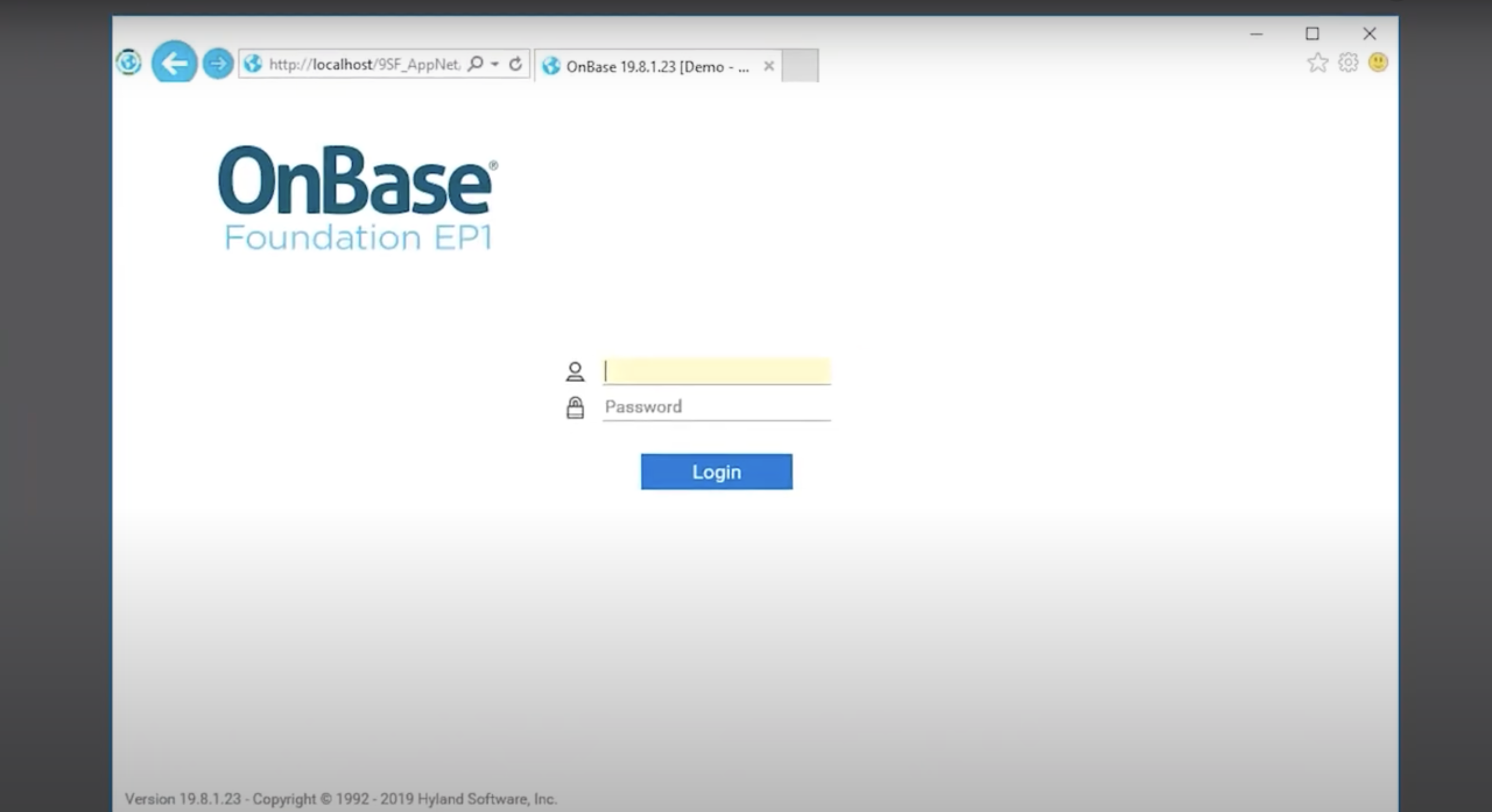 OnBase Web Client Tour