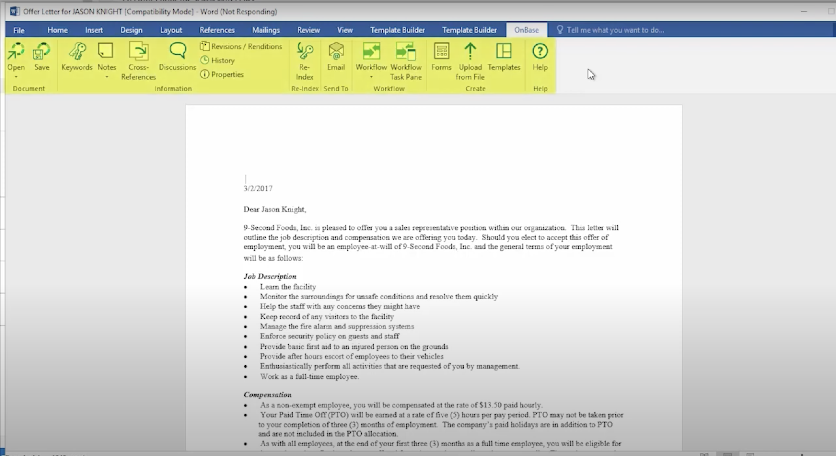 OnBase Working with PDF and Office Documents